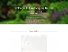 Tablet Screenshot of hallscape.com